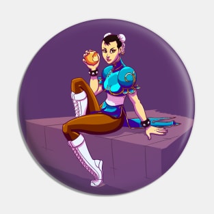 Chun-Li with peach Pin