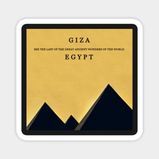 Giza Egypt ancient wonders of the world Magnet