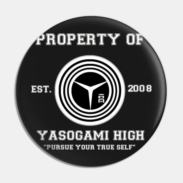 Property of Yasogami High Pin by Gohan0104
