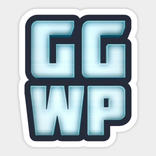 GGWP - Good Game Well Played - Red Box Logo Sticker for Sale by  ClicheGamer