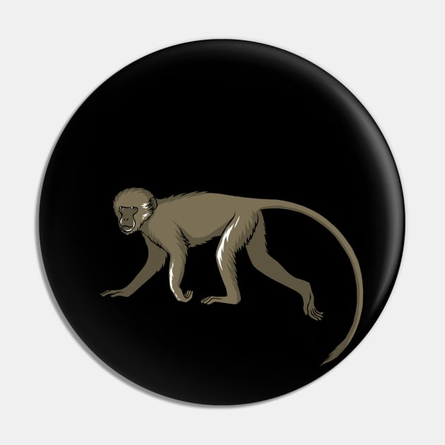 Monkey Pin by fromherotozero