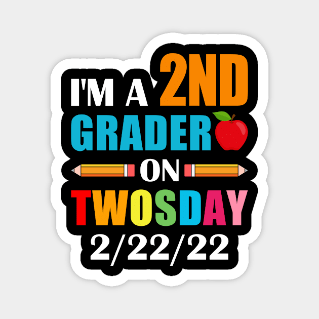 boys kids 2nd Grader On Twosday 2 22 22 Magnet by loveshop