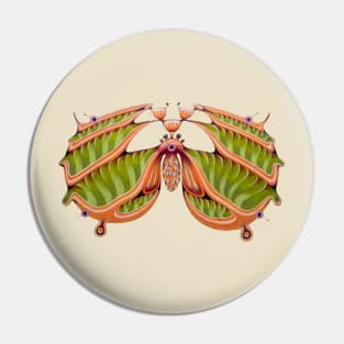 Fibonacci moth Pin