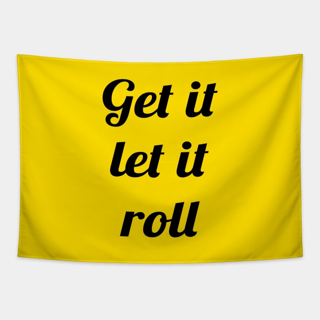 BTS get it let it roll text Tapestry by Oricca