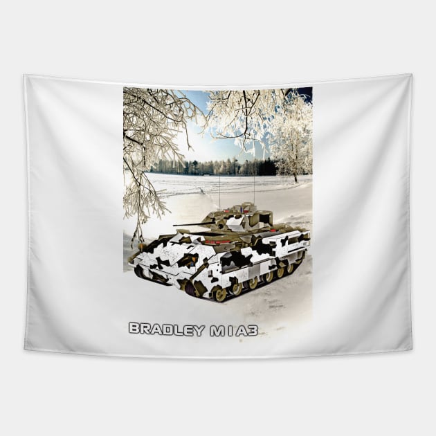 Bradley M1A3 Tapestry by Marko700m