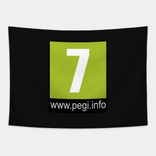 Videogame Label Pegi 7 Tapestry