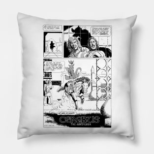 Cerebus the Aardvark Page 1 (2023 Recreation) Pillow