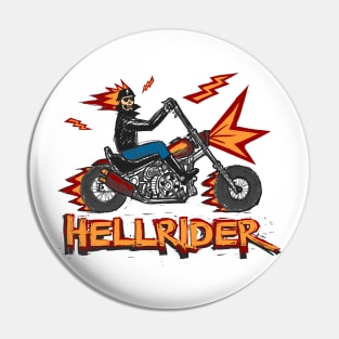 hell rider Pin