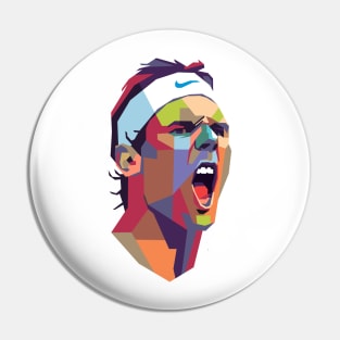 Rafael Nadal Color Portrait Pin