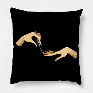 Nail Polish Gossip Pillow