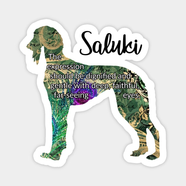 Saluki Magnet by ApolloOfTheStars