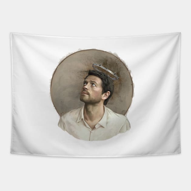 Castiel. White Tapestry by Armellin