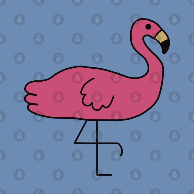 Cute Flamingo - Kawaii Flamingo by KawaiiByDice