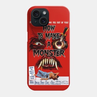 Classic Horror Movie Poster - How to Make a Monster Phone Case