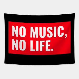 No Music No Life Music Lover Tapestry