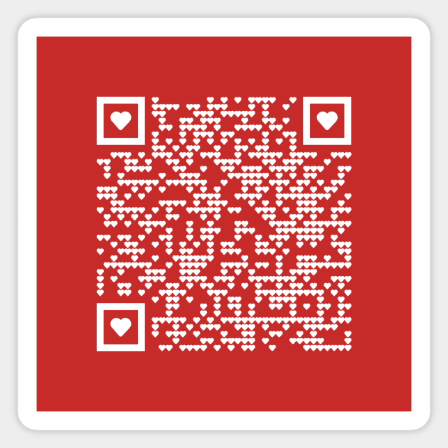 Rick Roll QR Code Square Sticker