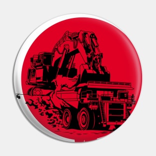 Excavator vs Dump truck Pin