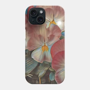 Pansy Flower Tendril Floral Flower Pattern Phone Case