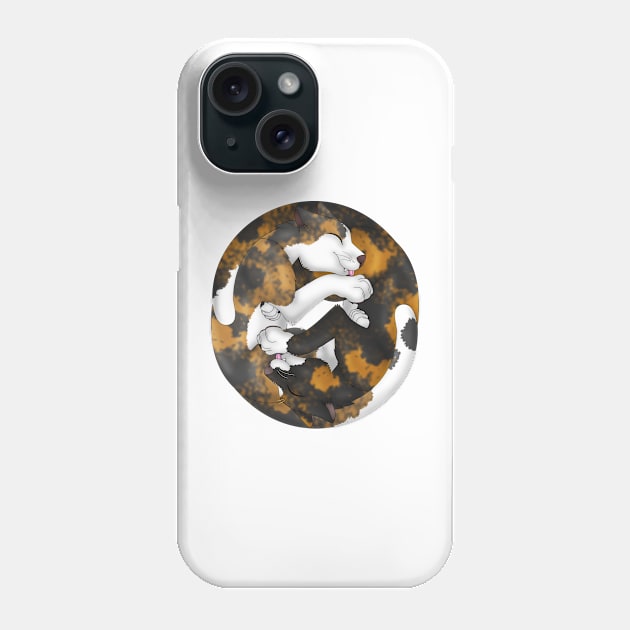 Yin-Yang Cats: Tortoiseshell Phone Case by spyroid101