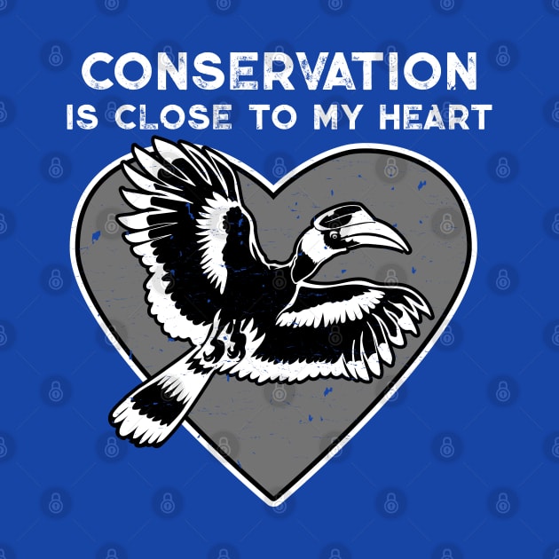 Great Hornbill Conservation Heart by Peppermint Narwhal