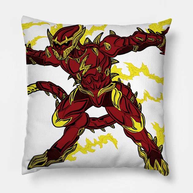 Blitz Demon V2 Pillow by ZPat Designs