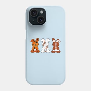 Basketball Baseball Football Sports Easter Bunny Rabbits Phone Case