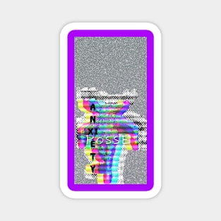 Rainbow Static Creature- Anxiety Posse Collection Magnet