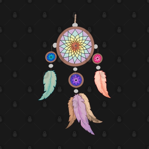 Pastel Rainbow Dream Catcher by Lady Lilac