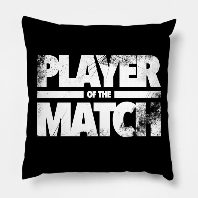 Football Player of the Match Pillow by Kev Brett Designs