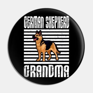 German Shepherd Grandma Proud Dogs Pin