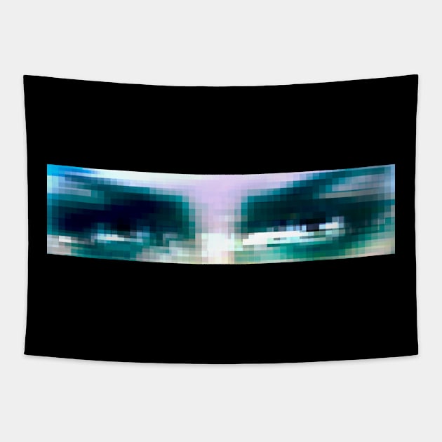 Digital Eyes Tapestry by MooreArts