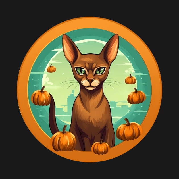 Abyssinian Cat Halloween, Cat Lover by dukito