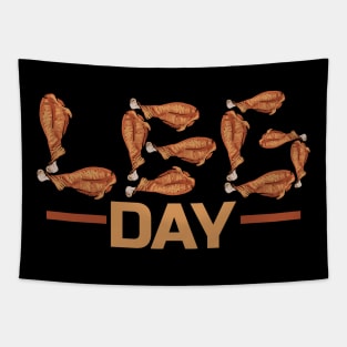 Leg Day With Turkey Drumsticks On Thanksgiving Tapestry