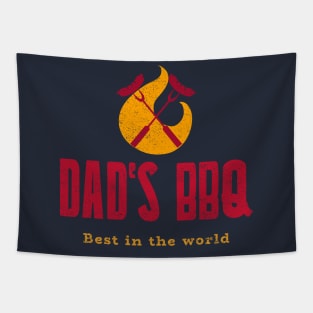 Dad's BBQ Best in the World Tapestry