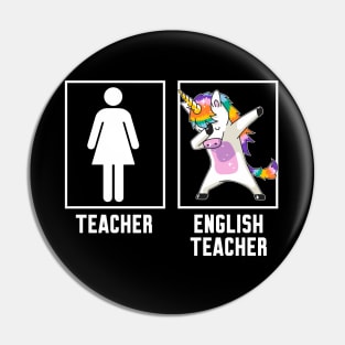 Teacher vs English teacher Pin