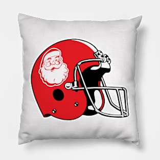 Classic Santa Football Helmet Pillow