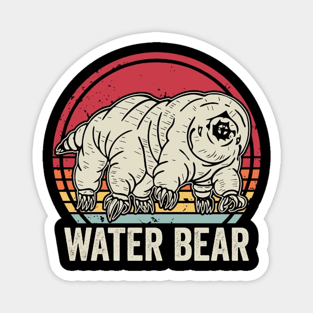 Water Bear Funny Tardigrade Magnet by Visual Vibes