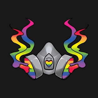 Rainbow Gas Mask T-Shirt