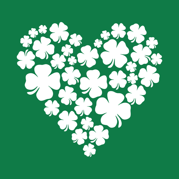 Shamrock Heart - St Patrick Day by Jerry After Young