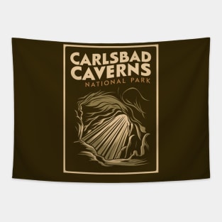 Vintage Retro Carlsbad Caverns National Park Tapestry