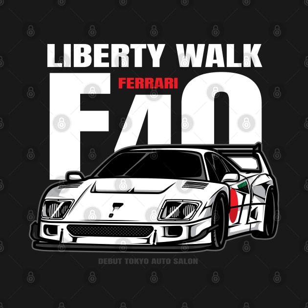 LIBERTY WALK F40 by Rockartworks