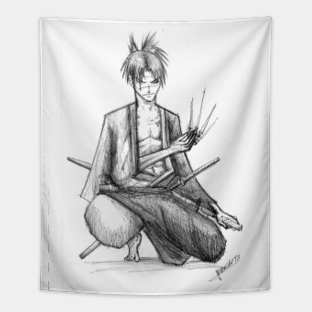 Manji The Blade Of The Immortal Blade Of The Immortal Tapestry Teepublic