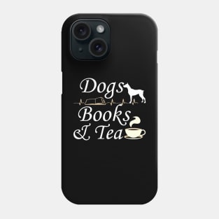 Dogs books & Tea Phone Case