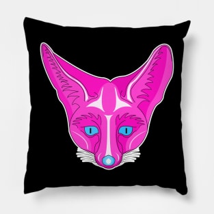 pinky rappel fox face Pillow