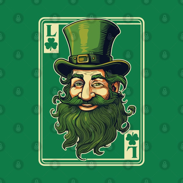 Leprechaun Shamrock Card St Paddys Day Festival by Apocatnipse Meow