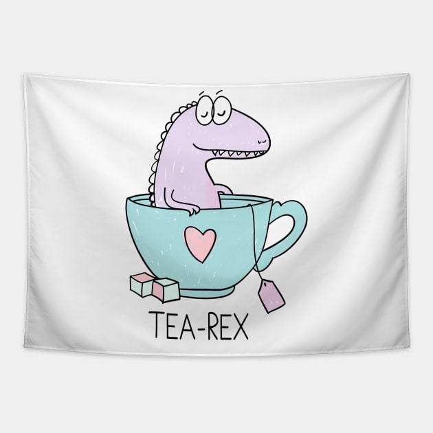 tea-rex Tapestry by ARRIGO