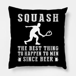 Smash and Sip: 'Squash - Better Than Beer & Wine' Funny T-Shirt Pillow