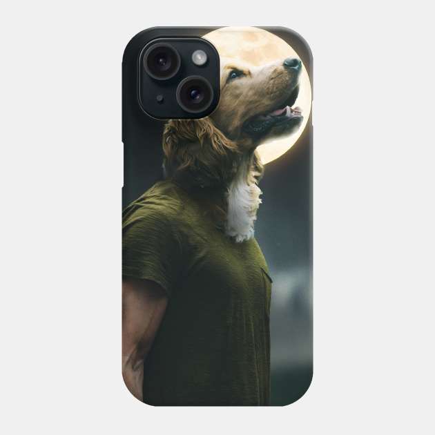 Moon Howl Phone Case by sherifarts