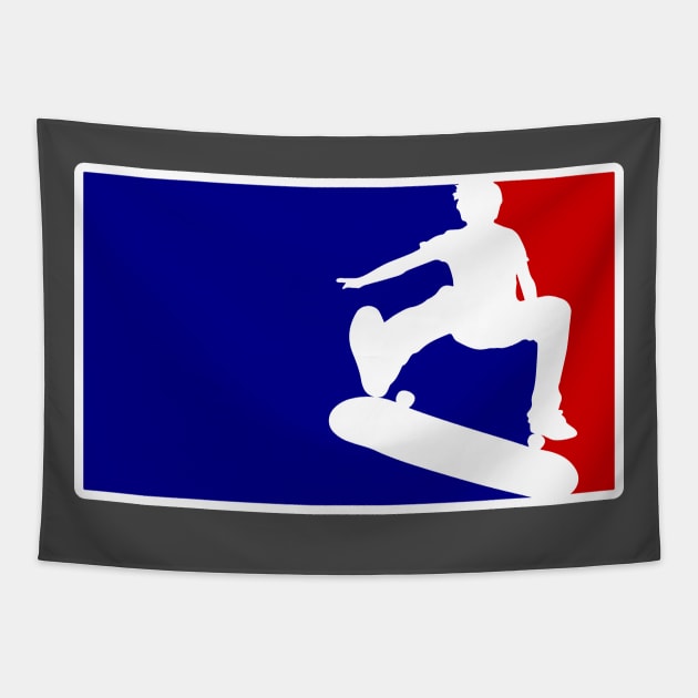 Skateboarding Major Leagues Tapestry by JoshG