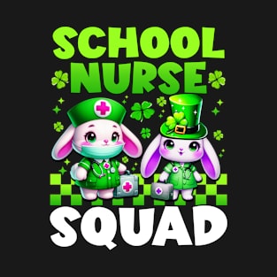 Cute Nurses Team school nurse squad Nurse st Patricks Day T-Shirt